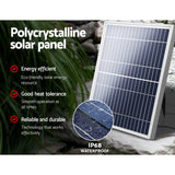 Eco-Friendly Solar Garden Waterfall Fountain Kit with 9.7 FT Reach - Rear View