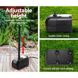 Eco-Friendly Solar Garden Waterfall Fountain Kit with 9.7 FT Reach - Low Angle