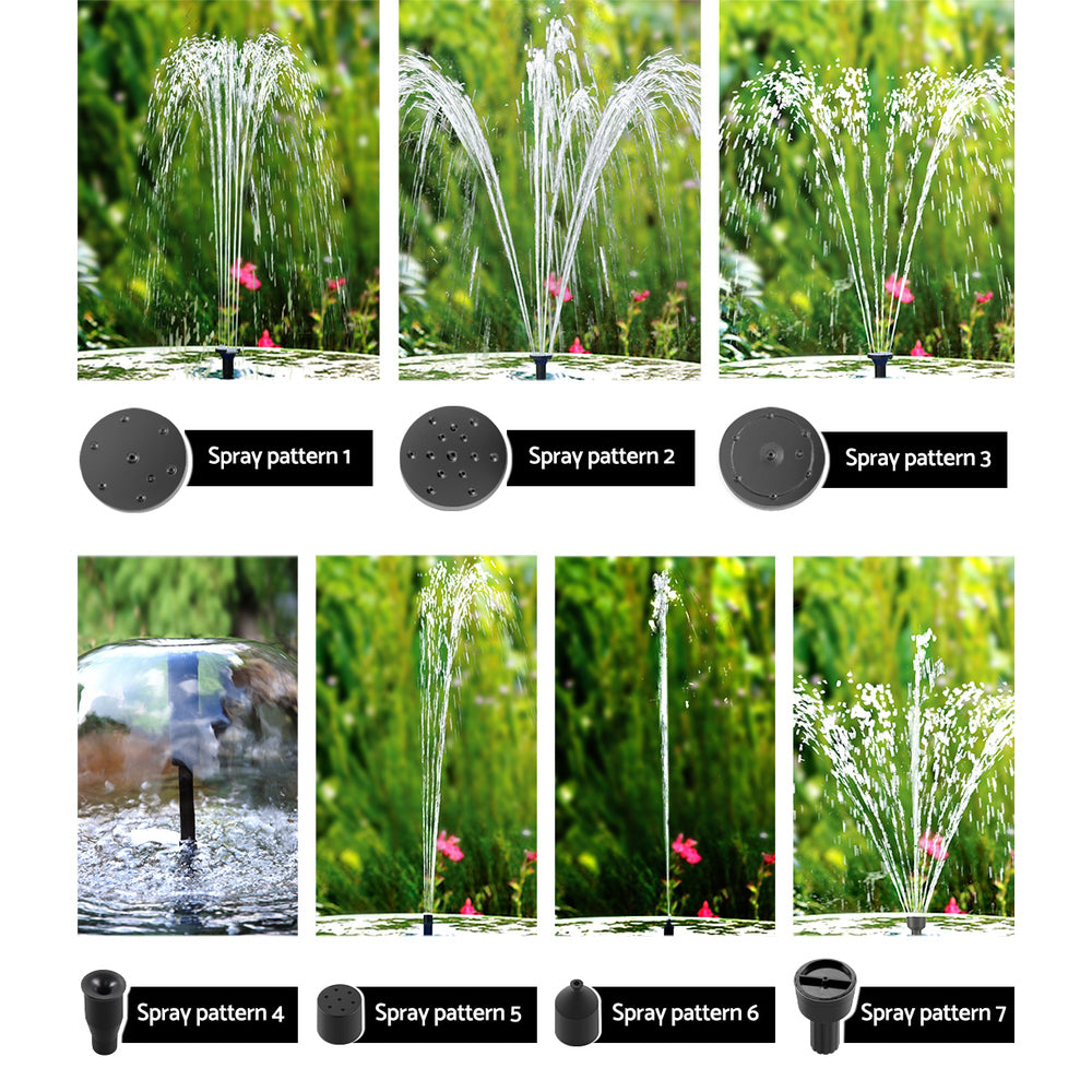 Eco-Friendly Solar Garden Bird Bath Fountain Pump with 6 FT Panel
