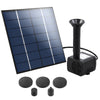 Solar Pond Pump Outdoor Water Fountains Submersible Garden Pool Kit 2.6 FT