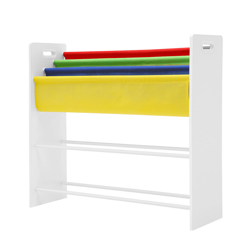 Colorful Keezi Kids Bookshelf and Toy Storage Organizer with Removable Bins