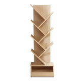 Natural 7-Tier Tree-Shaped Bookshelf - Artiss Display Rack for Books and Decor