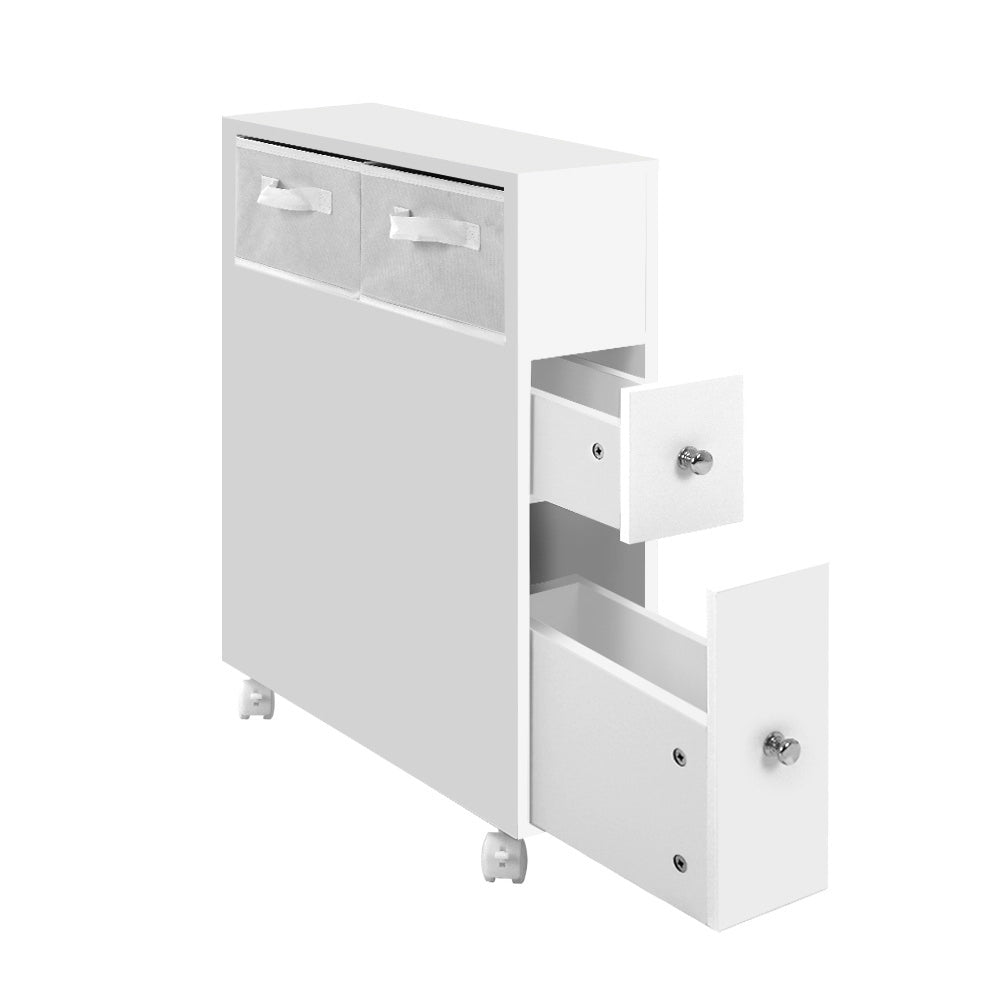 Artiss Slimline Bathroom Storage Caddy with Wheels