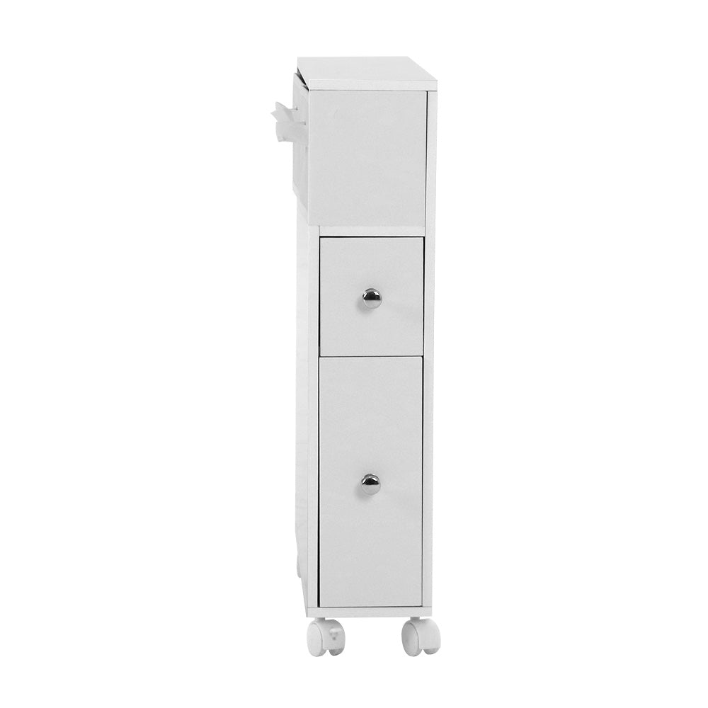 Artiss Slimline Bathroom Storage Caddy with Wheels