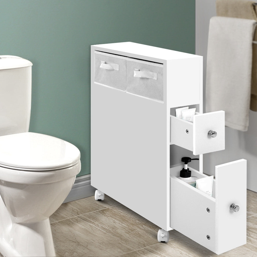 Artiss Slimline Bathroom Storage Caddy with Wheels