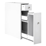 Sleek White Bathroom Storage Caddy