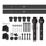 Cefito 2m Premium Steel Sliding Barn Door Kit for Modern Interiors - Front View