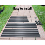 Aluminium Grey 150 x 90cm Durable Galvanised Steel Elevated Garden Bed - Rear View