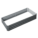 Durable Galvanised Steel Raised Garden Bed Planter - 180x90x30CM for Effortless Vegetable Cultivation