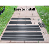 Durable Galvanised Steel Raised Garden Bed Planter - 180x90x30CM for Effortless Vegetable Cultivation - 45-Degree Angle