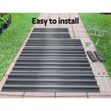 Extra-Large Galvanised Steel Raised Garden Bed for Growing Vegetables and Herbs - 210 x 90 cm - Rear View