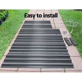 Dual Pack of Galvanised Steel Elevated Garden Beds - 120x90x30cm for Growing Vegetables and Herbs - Rear View