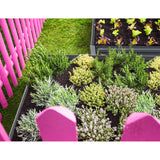 Galvanized Steel Elevated Gardening Planter Set - 2PCS, 150x90x30cm for Growing Vegetables and Herbs - Close-Up Angle