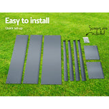 Ergonomic Galvanized Steel Elevated Garden Planter Box - 100x80x30cm for Effortless Plant Care - Close-Up Angle