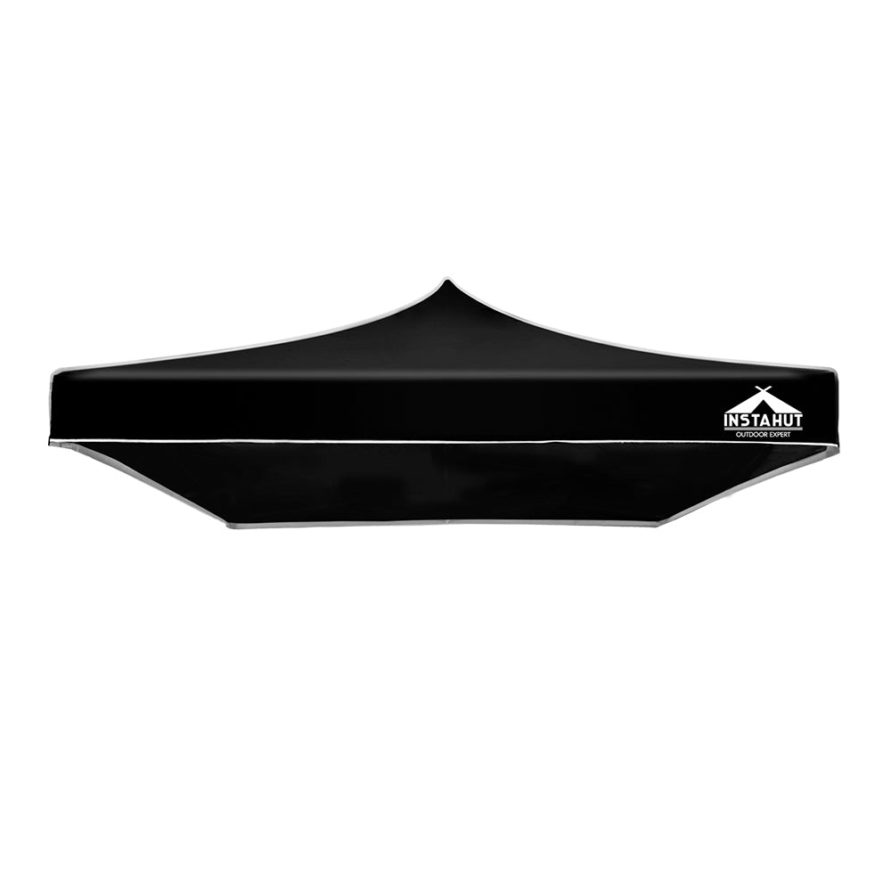 Instahut 3x3m Black Pop-Up Gazebo Replacement Roof for Outdoor Events