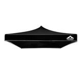 Instahut 3x3m Black Pop-Up Gazebo Replacement Roof for Outdoor Events - Side View
