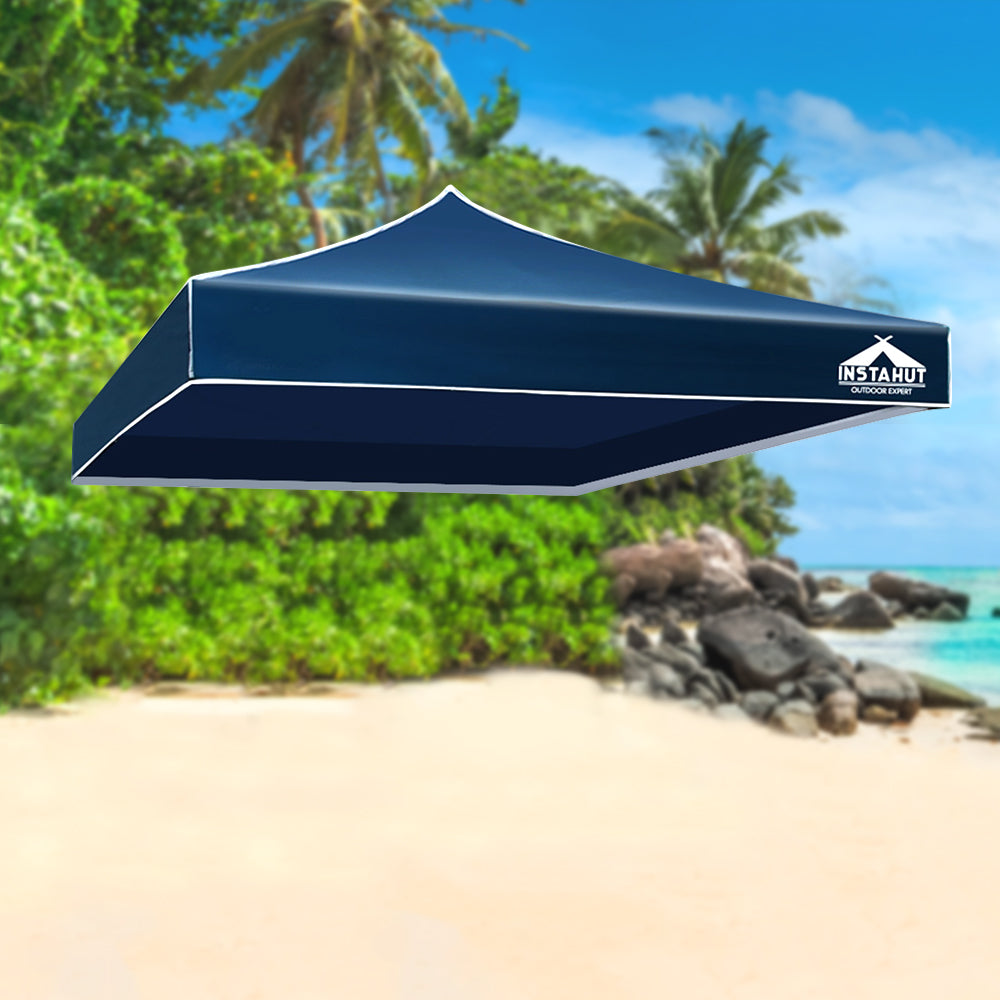 Instahut Navy 3x3m Replacement Roof for Pop-Up Gazebo - Outdoor Wedding Tent Canopy
