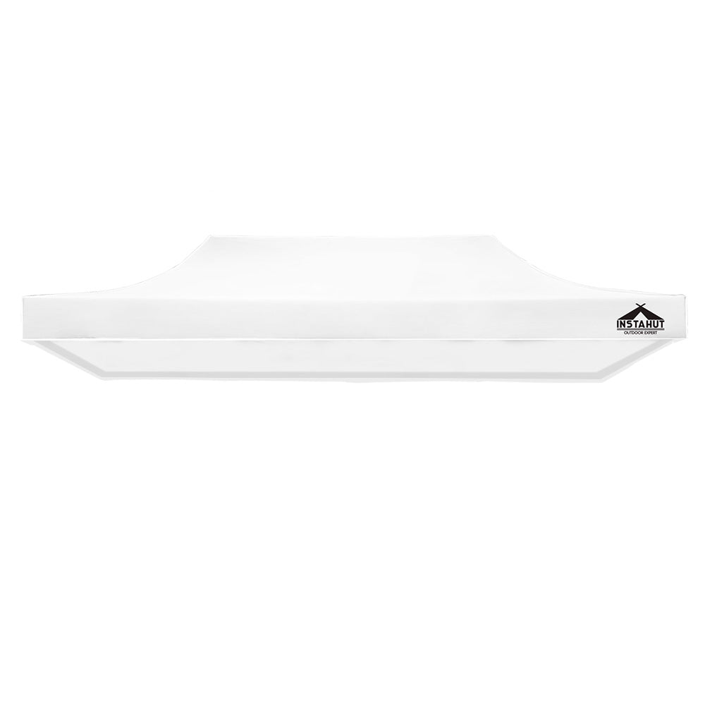 Instahut 3x6m Replacement Gazebo Canopy for Outdoor Events - White Waterproof Roof
