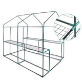 Transparent Walk-In Greenhouse Shed - 1.9M x 1.2M Portable Garden Storage Solution - Side View