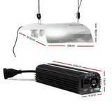 Greenfingers 600W Hydroponic Grow Light System with Dimmable Ballast and Reflector for HPS/MH Bulbs - Front View