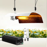 Greenfingers 600W Hydroponic Grow Light System with Dimmable Ballast and Reflector for HPS/MH Bulbs - Close-Up Angle