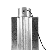 600W Hydroponic Grow Light Kit with Magnetic Reflector and Dual Spectrum Bulbs - Side View