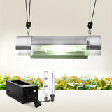 600W Hydroponic Grow Light Kit with Magnetic Reflector and Dual Spectrum Bulbs - Close-Up Angle