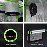 Premium 60cm Hydroponic Grow Tent with Weatherproof Design - Side View