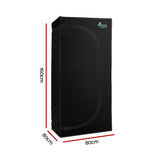 Indoor Hydroponic Grow Tent Kit - 80x80x160cm with 600D Oxford Fabric - Front View