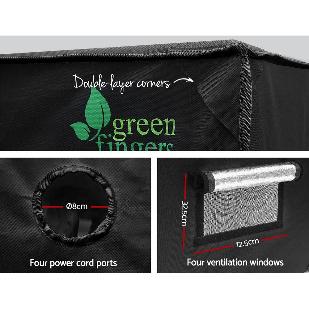 Indoor Hydroponic Grow Tent Kit - 80x80x160cm with 600D Oxford Fabric