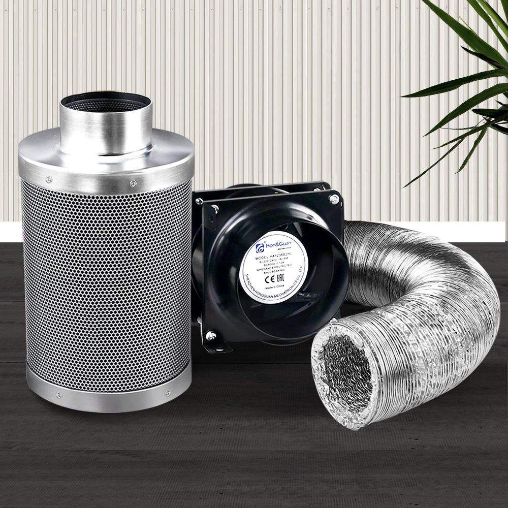 Green Fingers 4"Ventilation Kit Fan Hydroponics Grow Tent Kit Carbon Filter Duct,Green Fingers 4"Ventilation Kit Fan Hydroponics Grow Tent Kit Carbon Filter Duct