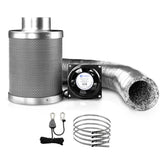 Eco-Friendly Air Purification System with Ventilation Fan and Carbon Filter Kit