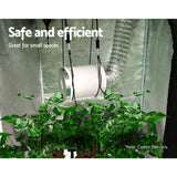 Activated Carbon Filter Grow Tent Ventilation Kit - 6 Inch Hydroponic System by Greenfingers - Rear View