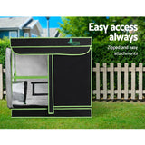 Hydroponics Grow Tent Kit with Waterproof Floor and Steel Frame - 80 x 45 x 80cm - 45-Degree Angle