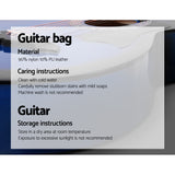 Blue 38-Inch Cutaway Acoustic Guitar with Hard Wood Neck - Rear View