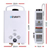 Devanti Portable Gas Hot Water Heater Outdoor Camping Shower 12V Pump White