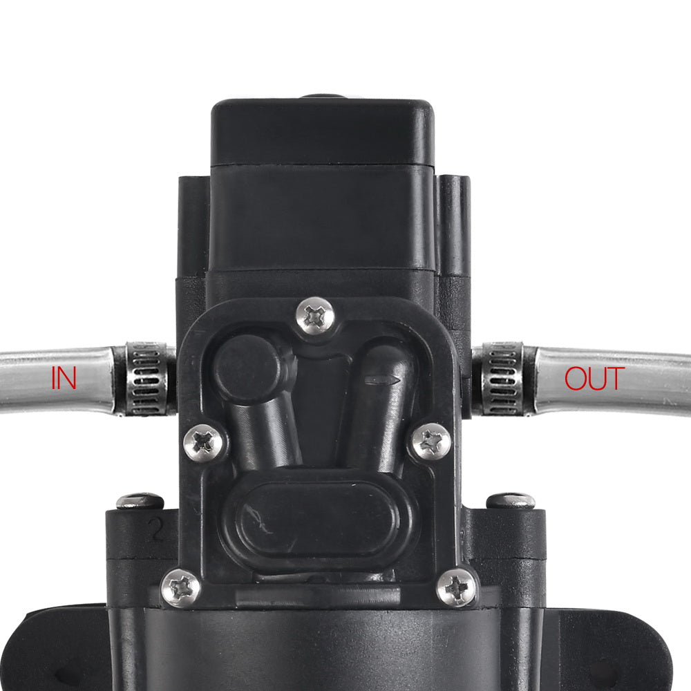 High-Pressure 12V Portable Shower Pump with Self-Priming Feature