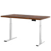 Artiss Standing Desk Electric Adjustable Sit Stand Desks White Brown 140cm