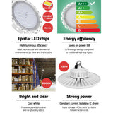 Leier 150W UFO LED High Bay Light for Commercial Use - 45-Degree Angle