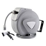 30M Automatic Retractable Hose Reel with Multi-Function Spray Gun - Front View