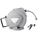 30M Automatic Retractable Hose Reel with Multi-Function Spray Gun - 45-Degree Angle