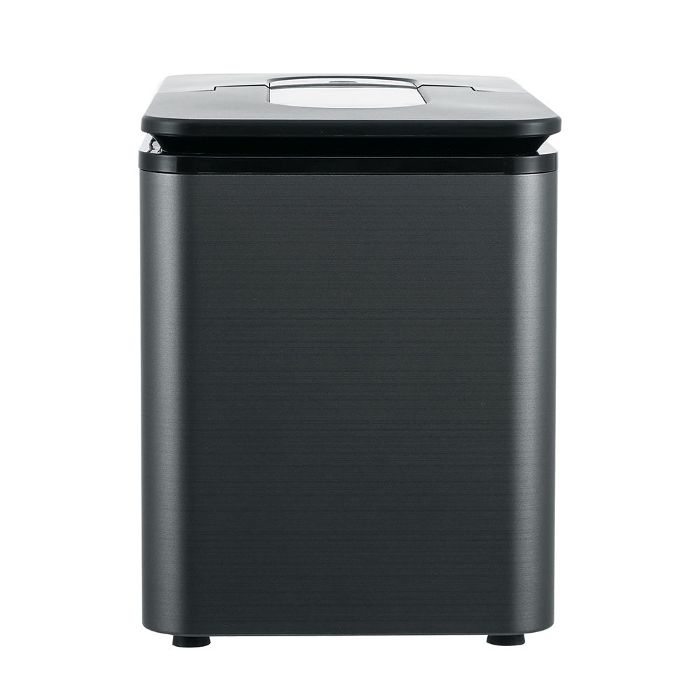 Portable 2.2L Ice Maker - 12KG Countertop Ice Cube Machine for Home & Bar Use - Black