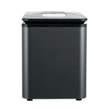 Portable 2.2L Ice Maker - 12KG Countertop Ice Cube Machine for Home & Bar Use - Black - Top-Down View