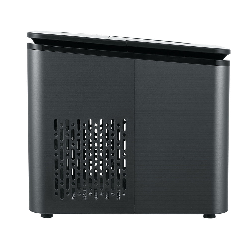 Portable 2.2L Ice Maker - 12KG Countertop Ice Cube Machine for Home & Bar Use - Black