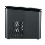 Portable 2.2L Ice Maker - 12KG Countertop Ice Cube Machine for Home & Bar Use - Black - 45-Degree Angle