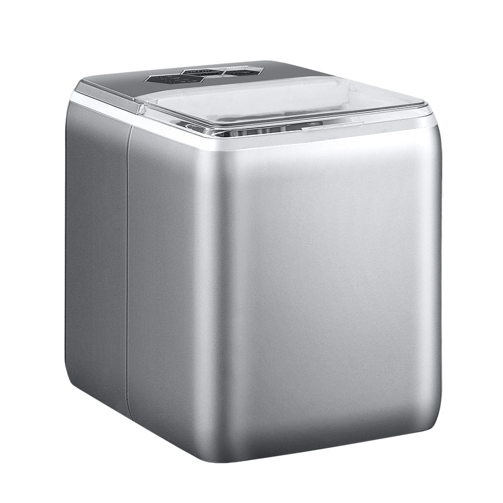 Portable Commercial Ice Maker Machine - 2.6L Countertop Ice Cube Maker for Bars and Parties