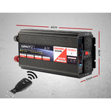 Giantz 3000W Portable 12V to 240V Power Inverter with Remote Control - Front View