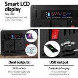 Giantz 3300W Pure Sine Wave Inverter for 12V Power Solutions - Top-Down View