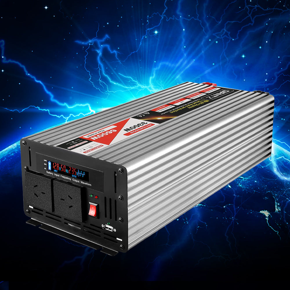 Giantz 3300W Pure Sine Wave Inverter for 12V Power Solutions