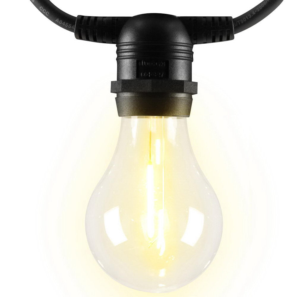 Twinkling Festoon LED String Lights for Outdoor Weddings & Garden Parties - 77m Decorative Lighting